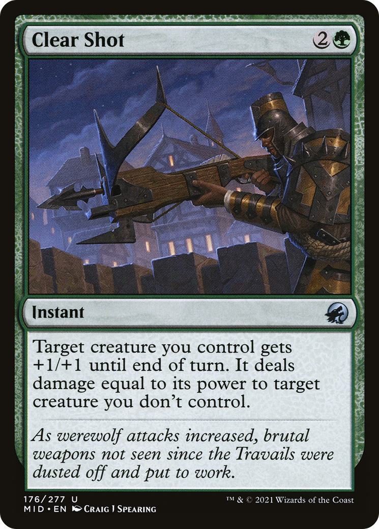 Clear Shot (MID-176) - Innistrad: Midnight Hunt Foil