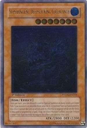 Superancient Deepsea King Coelacanth (UTR) (PTDN-EN034) - Phantom Darkness 1st Edition