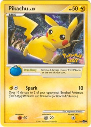 Pikachu (Pokemon Day Stamped)  POP Series 6 - Common