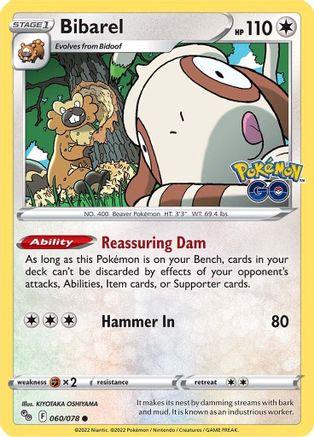 Bibarel 060  Pokemon GO - Common