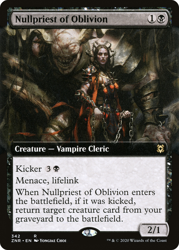 Nullpriest of Oblivion (Extended Art) (ZNR-342) - Zendikar Rising: (Extended Art) Foil
