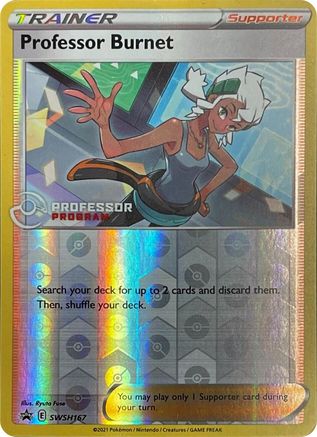 Professor Burnet - SWSH167 (2021)  - Reverse Holofoil Professor Program Promos - Promo