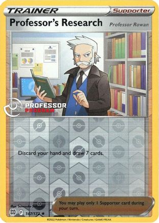 Professor's Research - 147/172 (2021)/172  - Reverse Holofoil Professor Program Promos - Promo