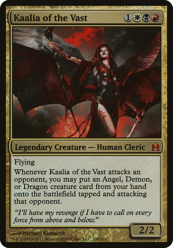 Kaalia of the Vast (Commander) (OVER-206) - Commander 2011 Oversized Foil