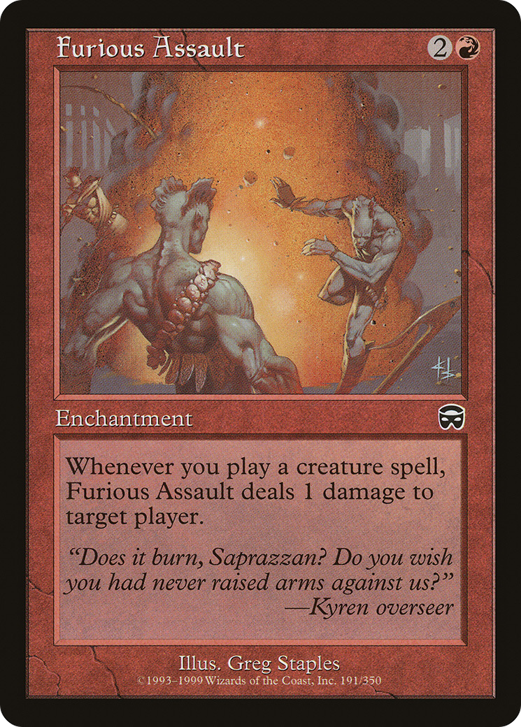 Furious Assault (MMQ-191) - Mercadian Masques Foil