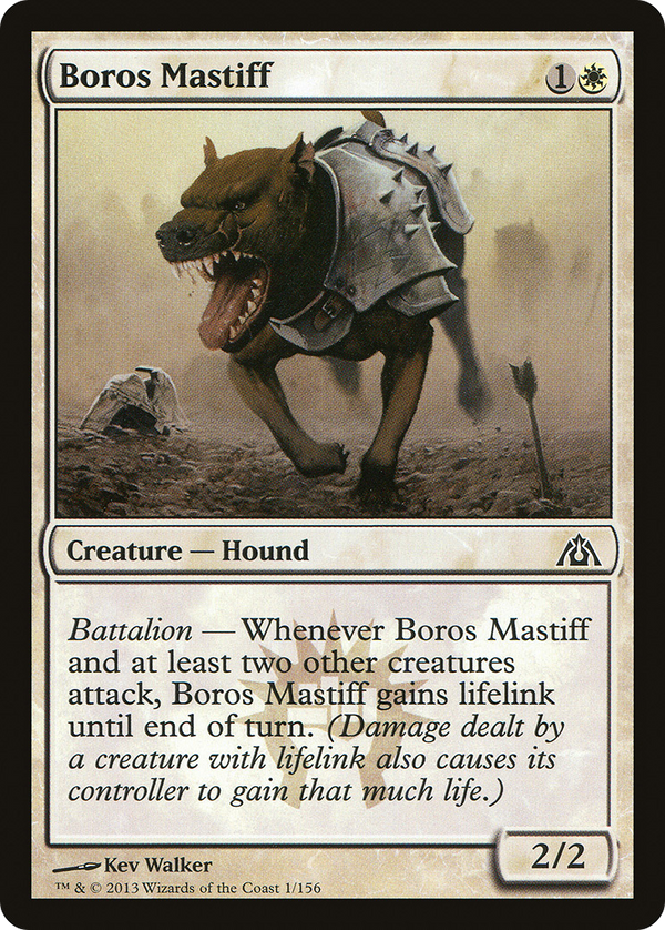 Boros Mastiff (DGM-001) - Dragon's Maze Foil