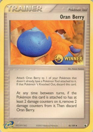 Oran Berry - 85/109 [Winner]/109  League & Championship Cards - Promo