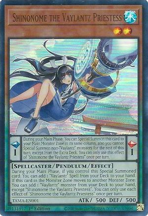 Shinonome the Vaylantz Priestess (TAMA-EN001) - Tactical Masters 1st Edition