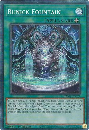 Runick Fountain (CR) (TAMA-EN027) - Tactical Masters 1st Edition