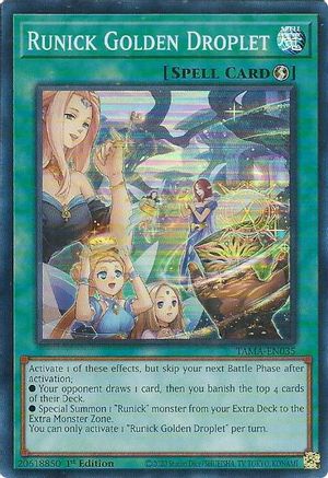 Runick Golden Droplet (TAMA-EN035) - Tactical Masters 1st Edition