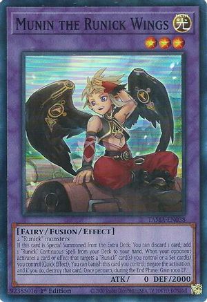 Munin the Runick Wings (TAMA-EN038) - Tactical Masters 1st Edition