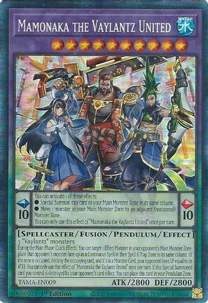 Mamonaka the Vaylantz United (CR) (TAMA-EN009) - Tactical Masters 1st Edition