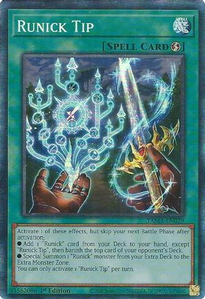 Runick Tip (CR) (TAMA-EN029) - Tactical Masters 1st Edition