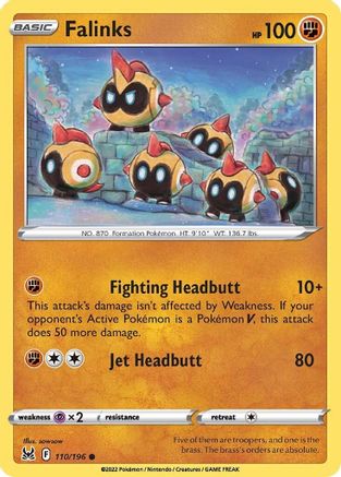 Falinks 110  - Reverse Holofoil SWSH11 Lost Origin - Common