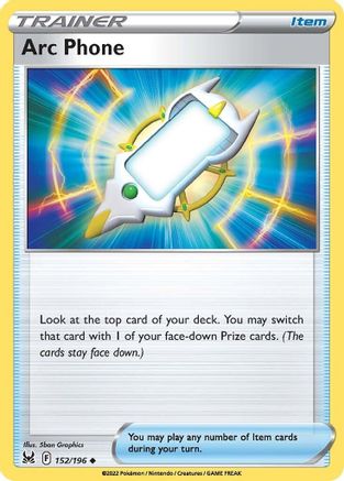 Arc Phone 152  - Reverse Holofoil SWSH11 Lost Origin - Uncommon