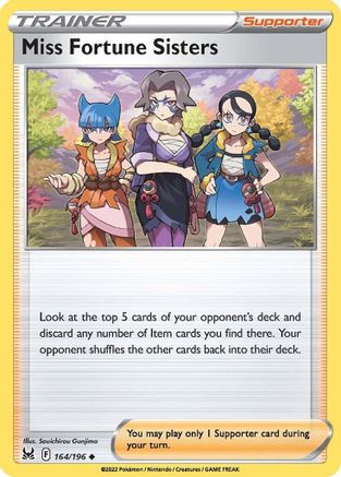 Miss Fortune Sisters 164  SWSH11 Lost Origin - Uncommon