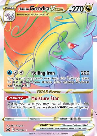 Hisuian Goodra VSTAR (Secret) 202  - Holofoil SWSH11 Lost Origin - Secret Rare