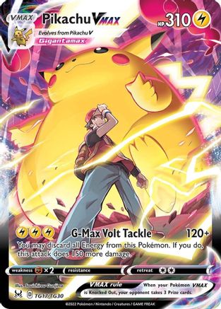Pikachu VMAX TG17  - Holofoil SWSH11 Lost Origin Trainer Gallery - Ultra Rare