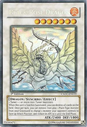 Black Rose Dragon (Ghost Rare) (CSOC-EN039) - Crossroads of Chaos Unlimited