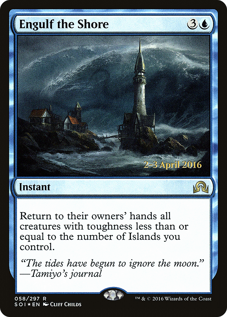 Engulf the Shore (PRE-058) - Shadows over Innistrad Promos Foil