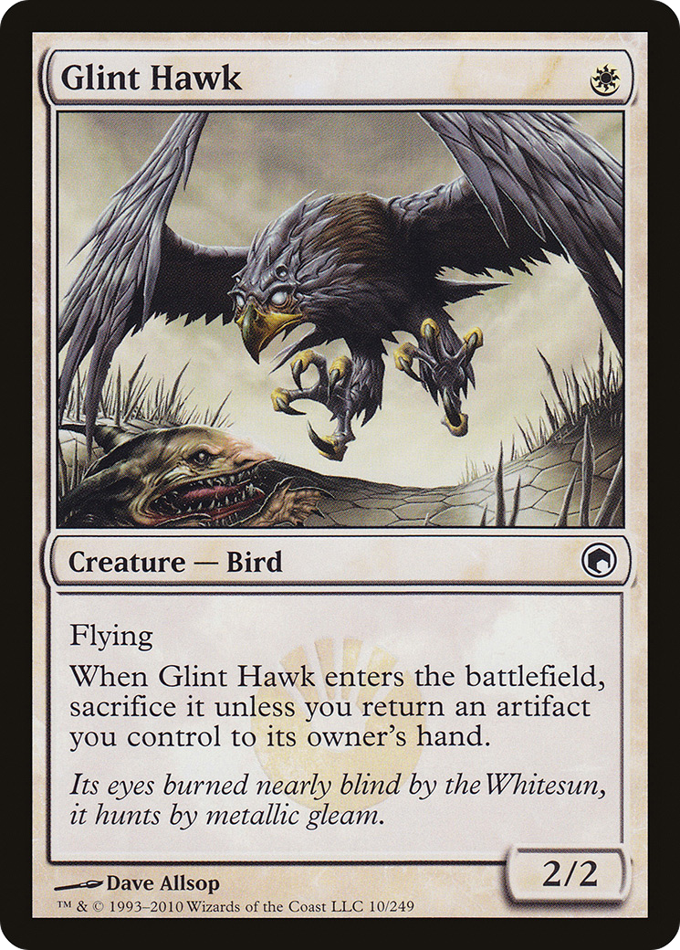Glint Hawk (SOM-010) - Scars of Mirrodin