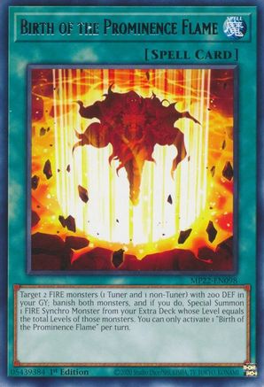 Birth of the Prominence Flame (MP22-EN098) - 2022 Tin of the Pharaoh's Gods 1st Edition
