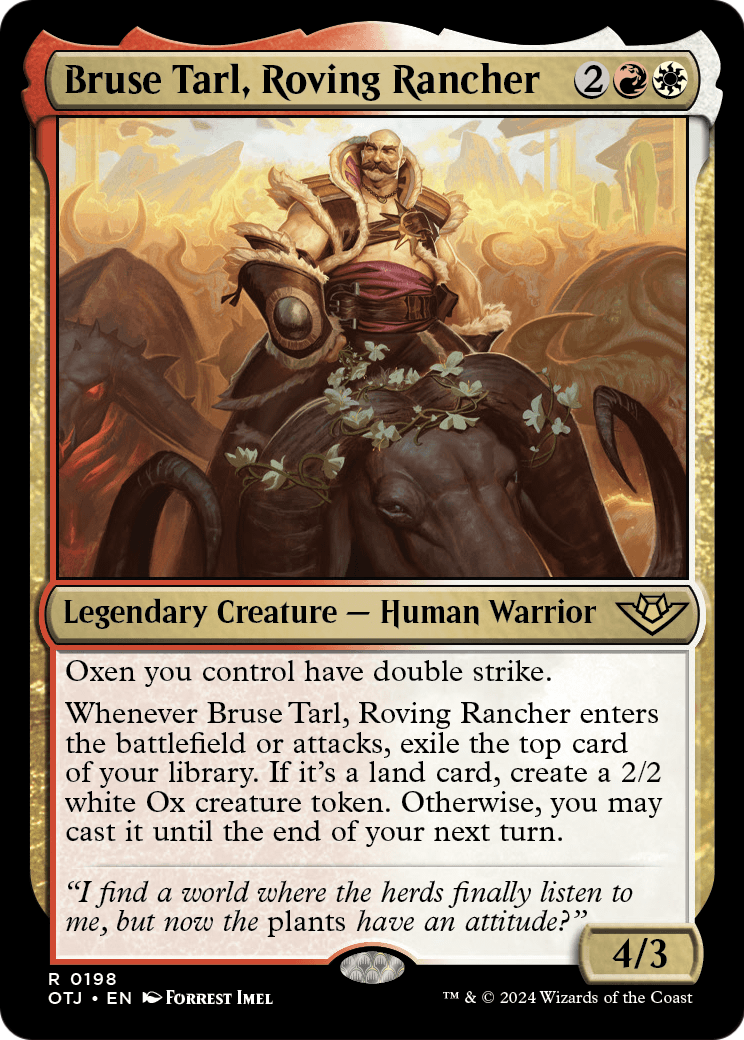 Bruse Tarl, Roving Rancher (OTJ-198) - Outlaws of Thunder Junction Foil