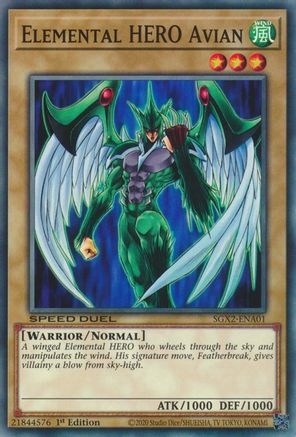 Elemental HERO Avian (SGX2-ENA01) - Speed Duel GX: Midterm Paradox 1st Edition
