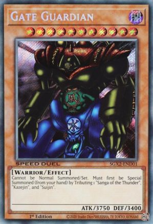 Gate Guardian (Secret Rare) (SGX2-END01) - Speed Duel GX: Midterm Paradox 1st Edition