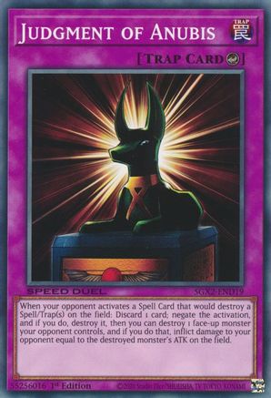 Judgment of Anubis (SGX2-END19) - Speed Duel GX: Midterm Paradox 1st Edition