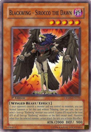 Blackwing - Sirocco the Dawn (CRMS-EN010) - Crimson Crisis 1st Edition