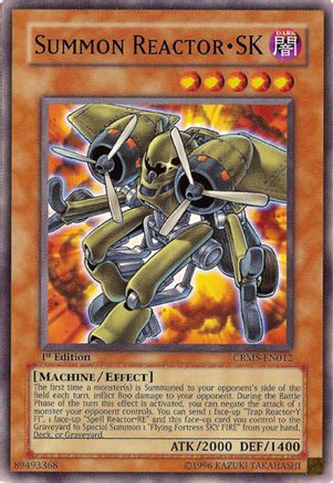 Summon Reactor - SK (CRMS-EN012) - Crimson Crisis 1st Edition