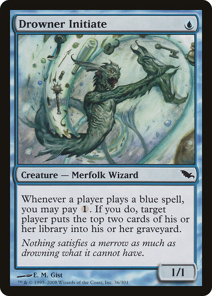 Drowner Initiate (SHM-036) - Shadowmoor Foil