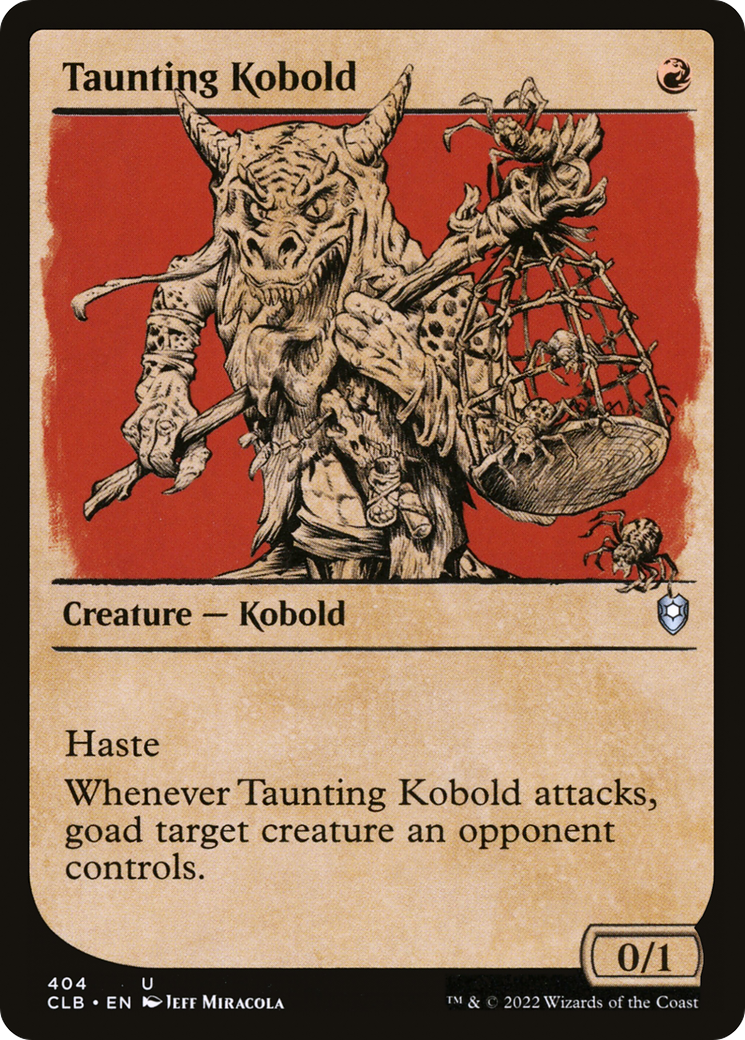 Taunting Kobold (Showcase) (CLB-404) - Commander Legends: Battle for Baldur's Gate: (Showcase) Foil