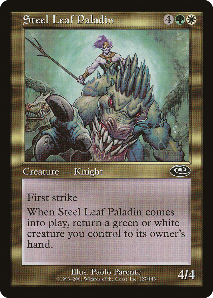 Steel Leaf Paladin (PLS-127) - Planeshift Foil