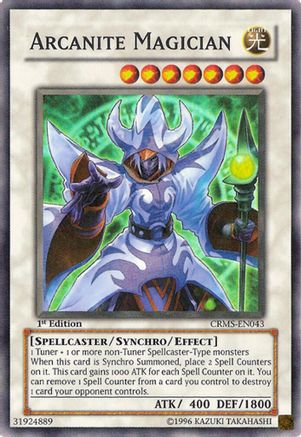 Arcanite Magician (CRMS-EN043) - Crimson Crisis 1st Edition