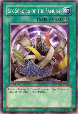 Six Scrolls of the Samurai (CRMS-EN059) - Crimson Crisis 1st Edition