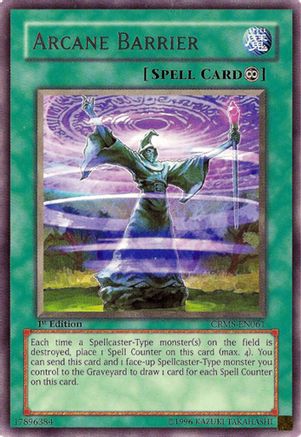 Arcane Barrier (CRMS-EN061) - Crimson Crisis 1st Edition