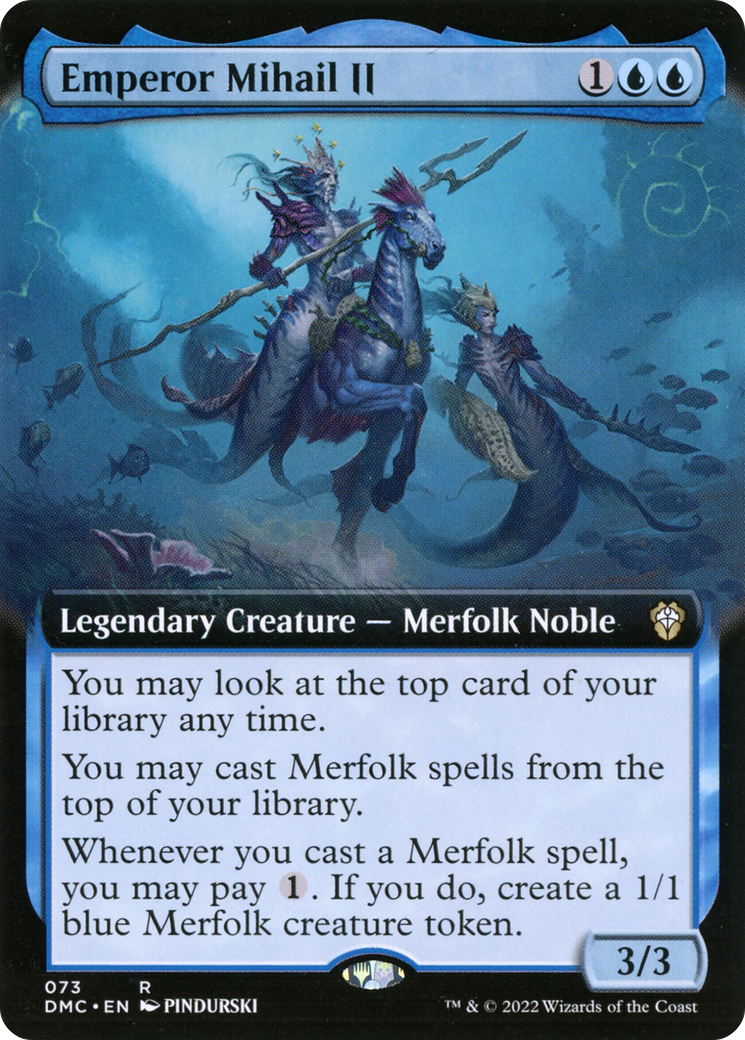 Emperor Mihail II (Extended Art) (DMC-073) - Dominaria United Commander: (Extended Art)