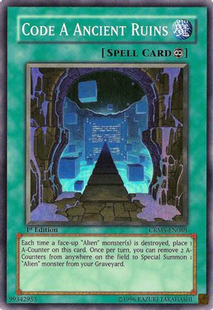 Code A Ancient Ruins (CRMS-EN088) - Crimson Crisis 1st Edition