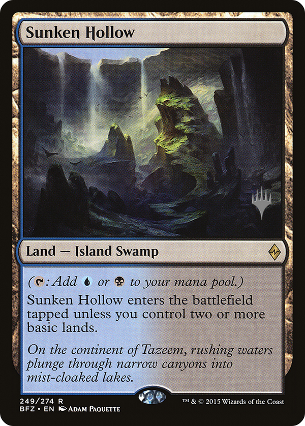 Sunken Hollow (PPKHM-) - Battle for Zendikar Promos Foil