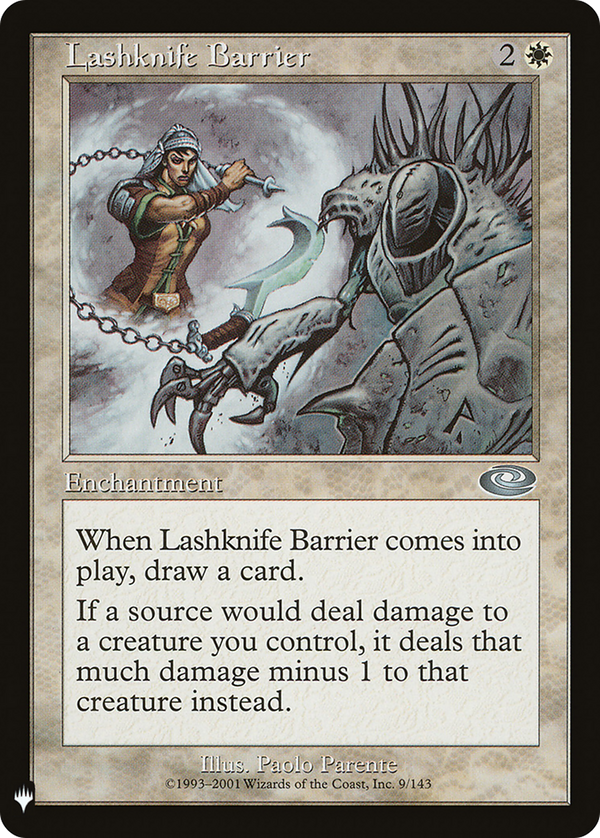 Lashknife Barrier (LIST-009) - The List