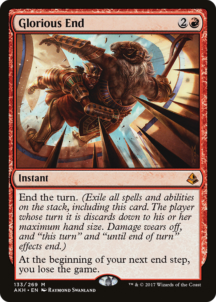 Glorious End (AKH-133) - Amonkhet Foil