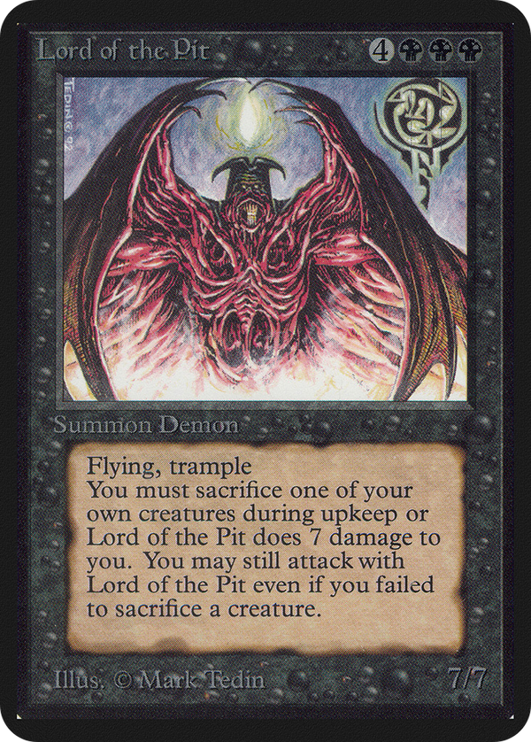 Lord of the Pit (LEA-) - Limited Edition Alpha