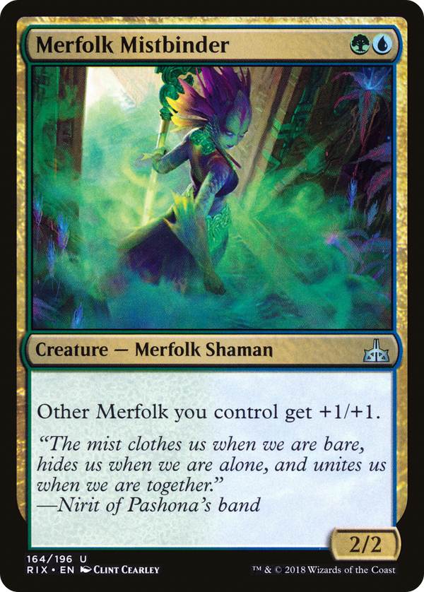 Merfolk Mistbinder (RIX-164) - Rivals of Ixalan