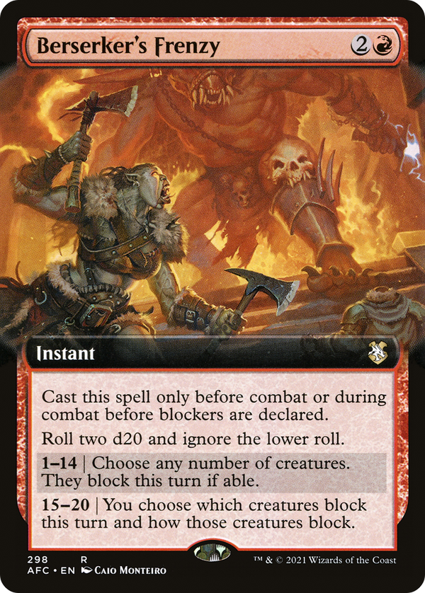 Berserker's Frenzy (Extended Art) (AFC-298) - Forgotten Realms Commander: (Extended Art)