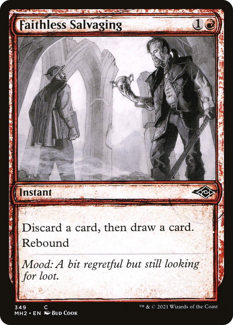 Faithless Salvaging (Showcase) (MH2-349) - Modern Horizons 2: (Showcase) Foil