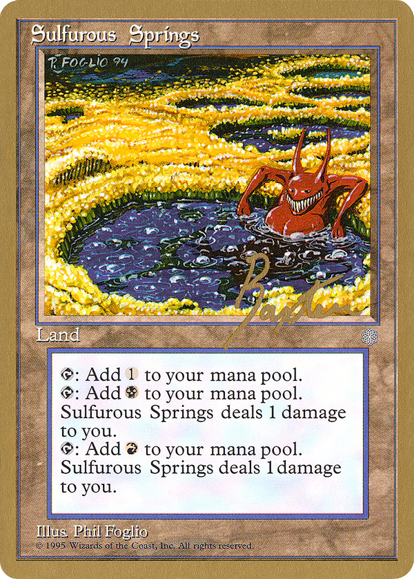 Sulfurous Springs - 1996 George Baxter (ICE) (WCD-) - Pro Tour Collector Set