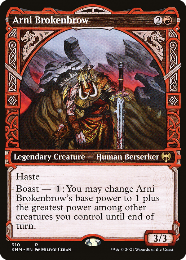 Arni Brokenbrow (Showcase) (KHM-310) - Kaldheim: (Showcase)