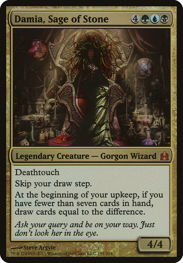 Damia, Sage of Stone (Commander) (OVER-191) - Commander 2011 Oversized Foil